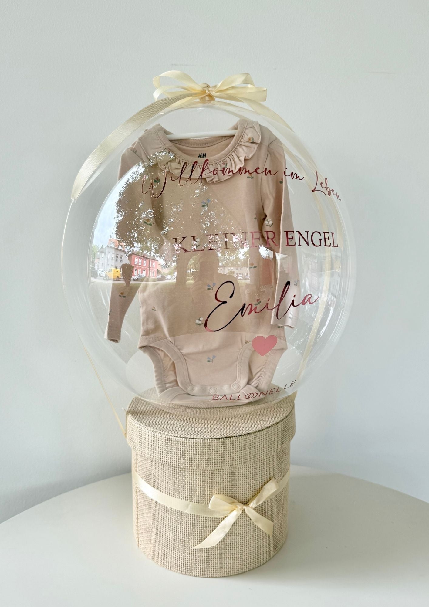 Ballon Baby-Geschenkset Personalisiert 7-teilig