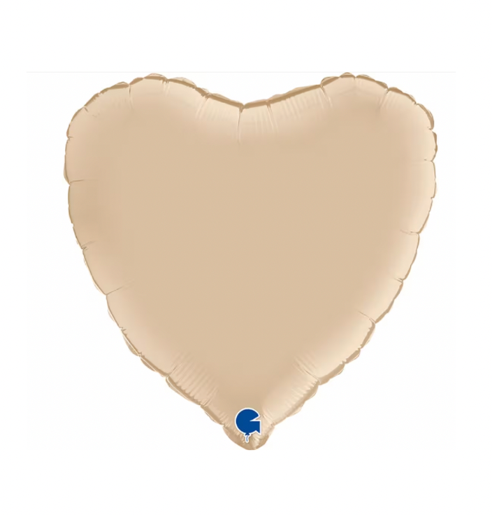Folienherzballon-creme