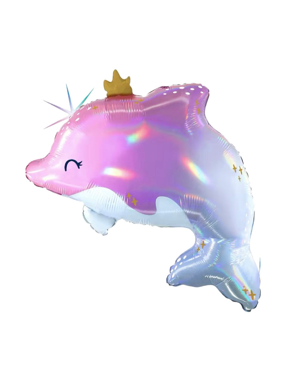 Delfin Folienballon Glowy Dolphin (ca. 69 cm) - Mit Helium gefüllt