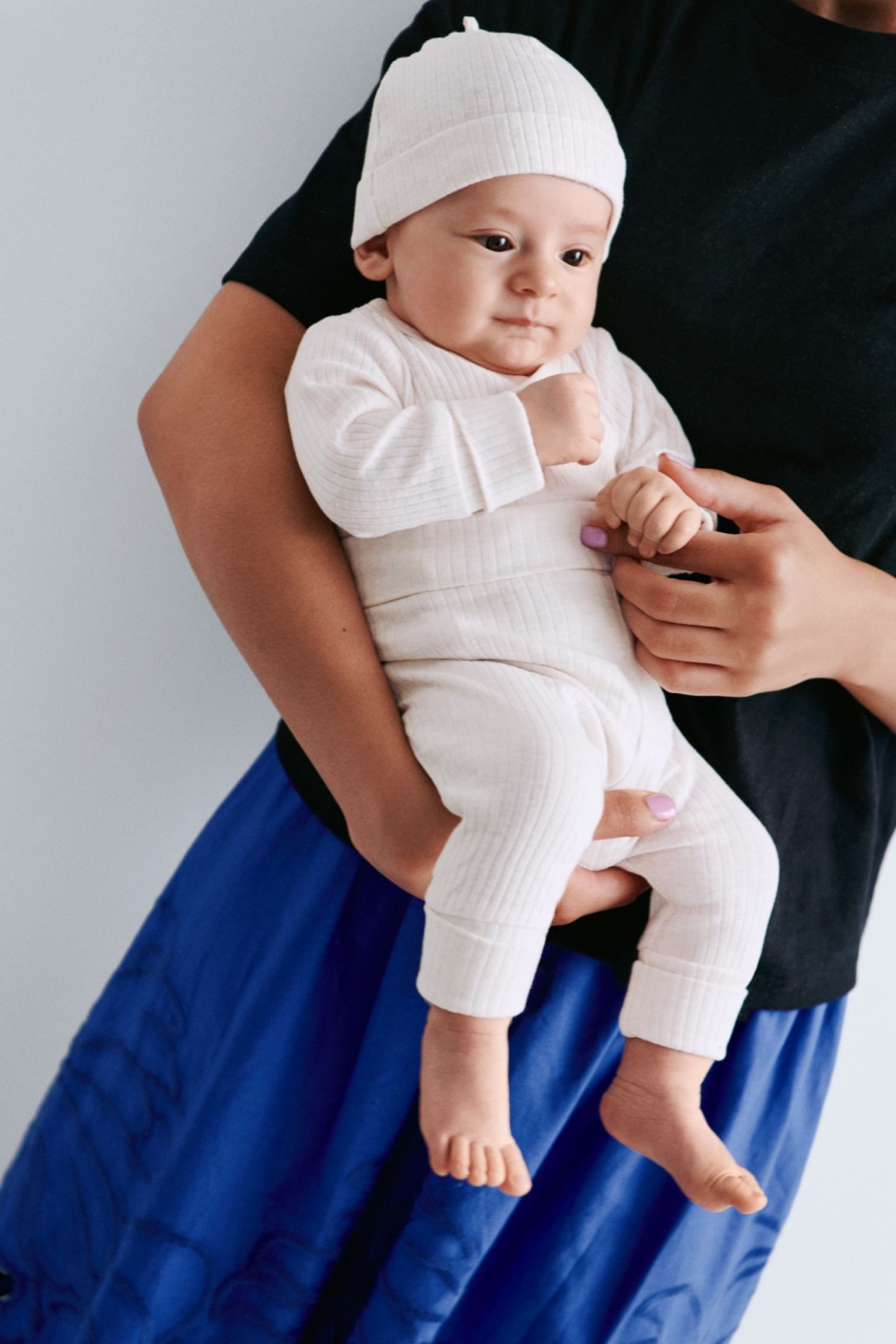 Ballon Baby-Geschenkset Personalisiert 7-teilig Naturweißmeliert