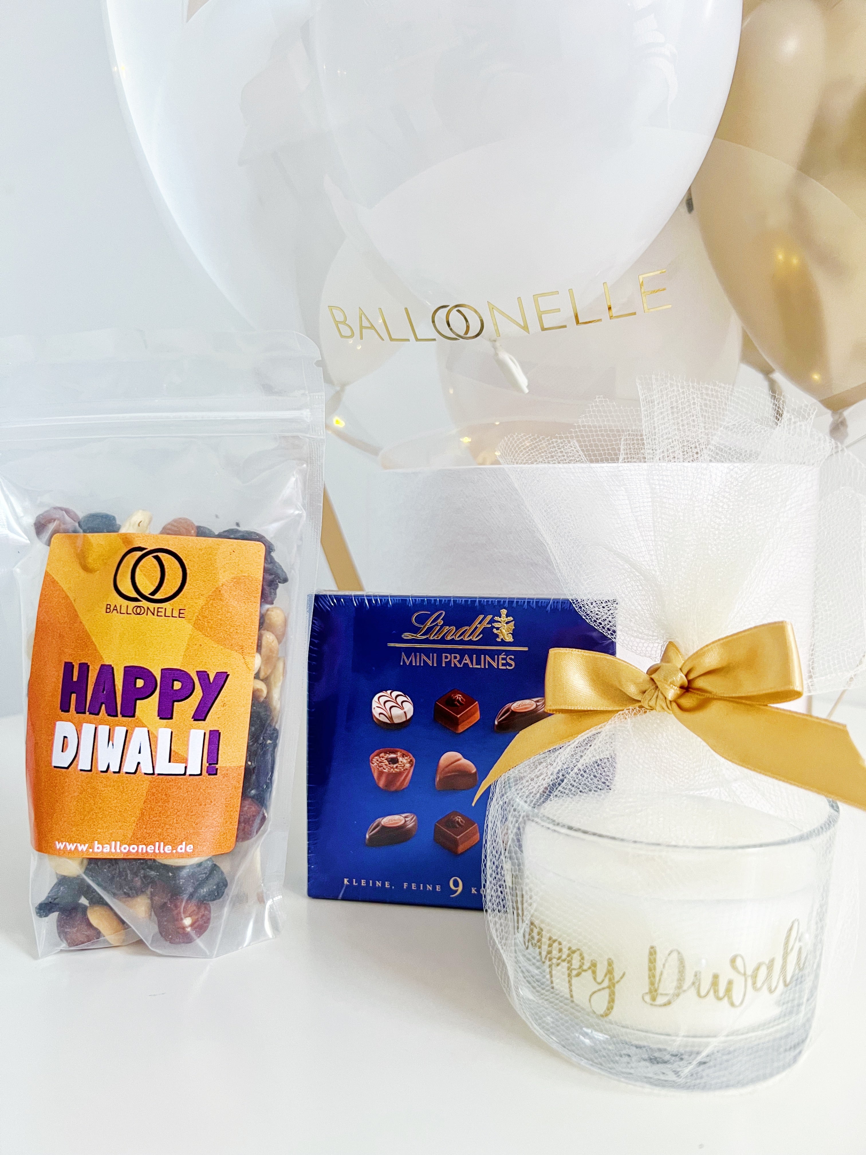 Diwali Ballon Geschenk-Set Personalisiert 6-teilig