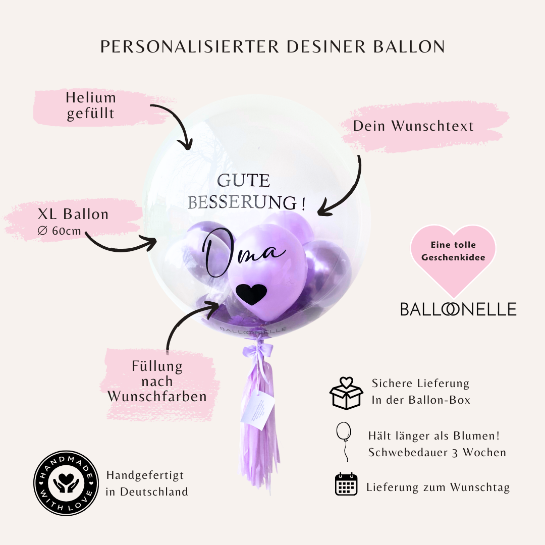 Gute Besserung Designer Ballon