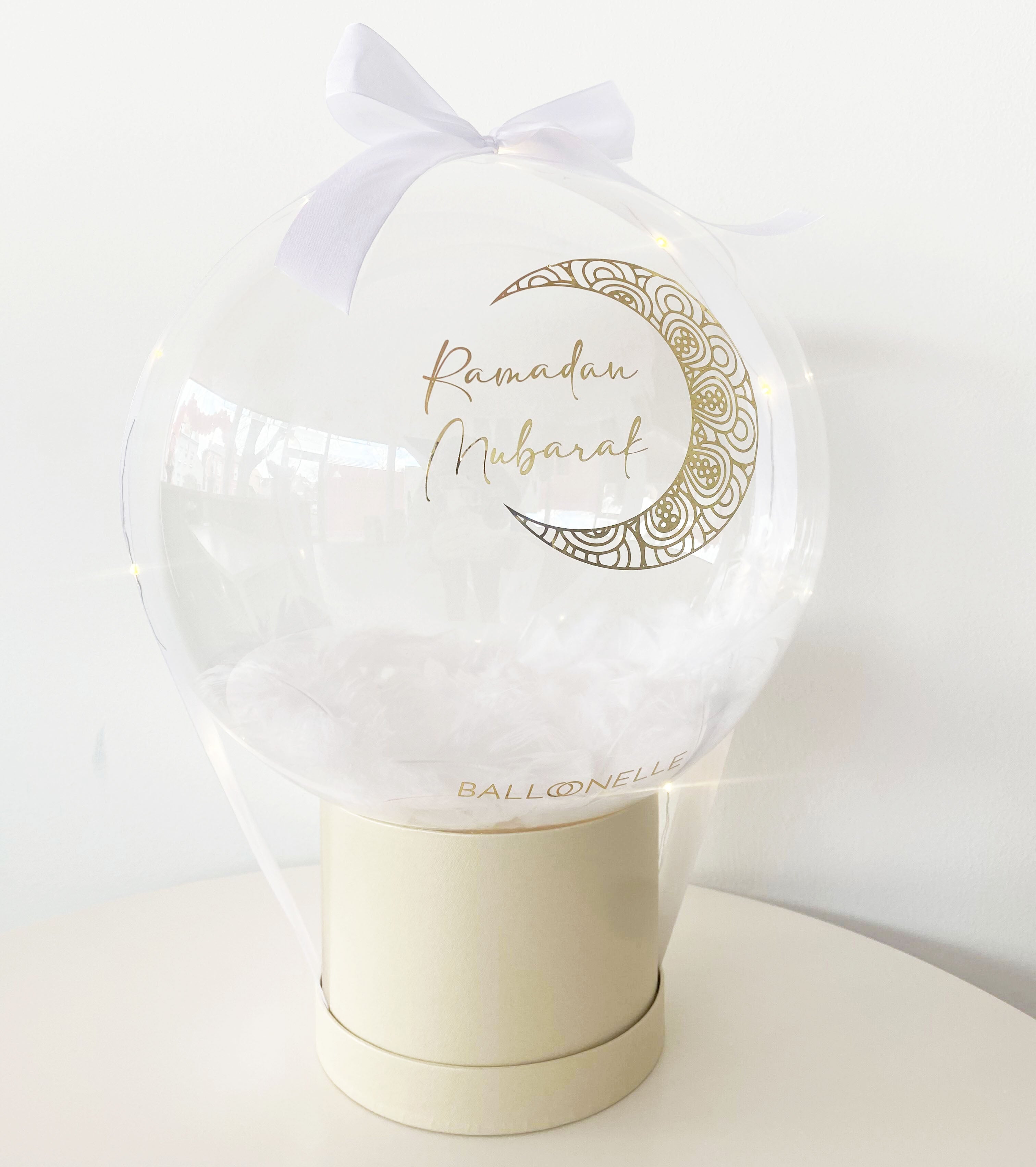 Personalisierter Ramadan Ballon mit Lichterkette