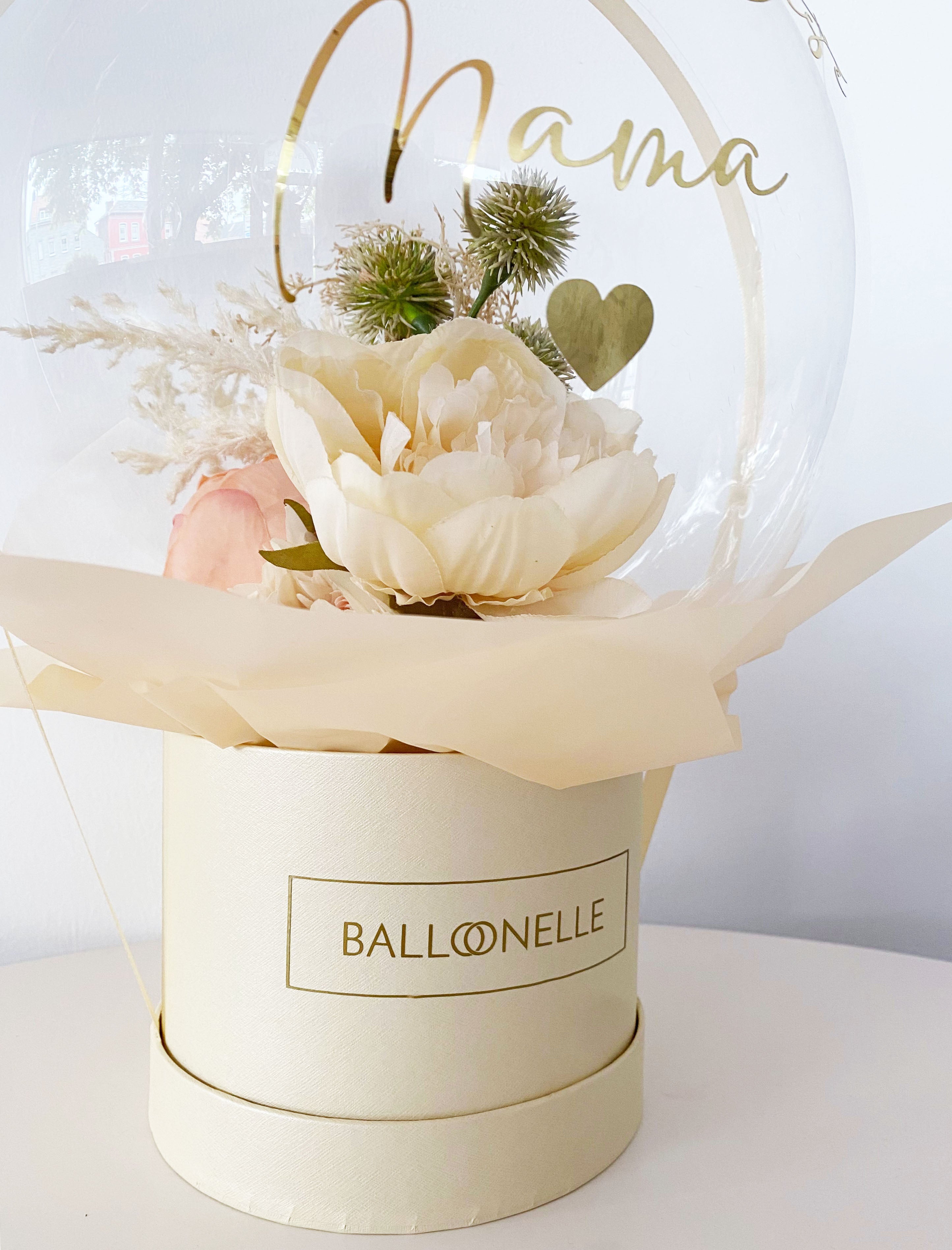 Vintage Ballon Flowerbox Personalisiert