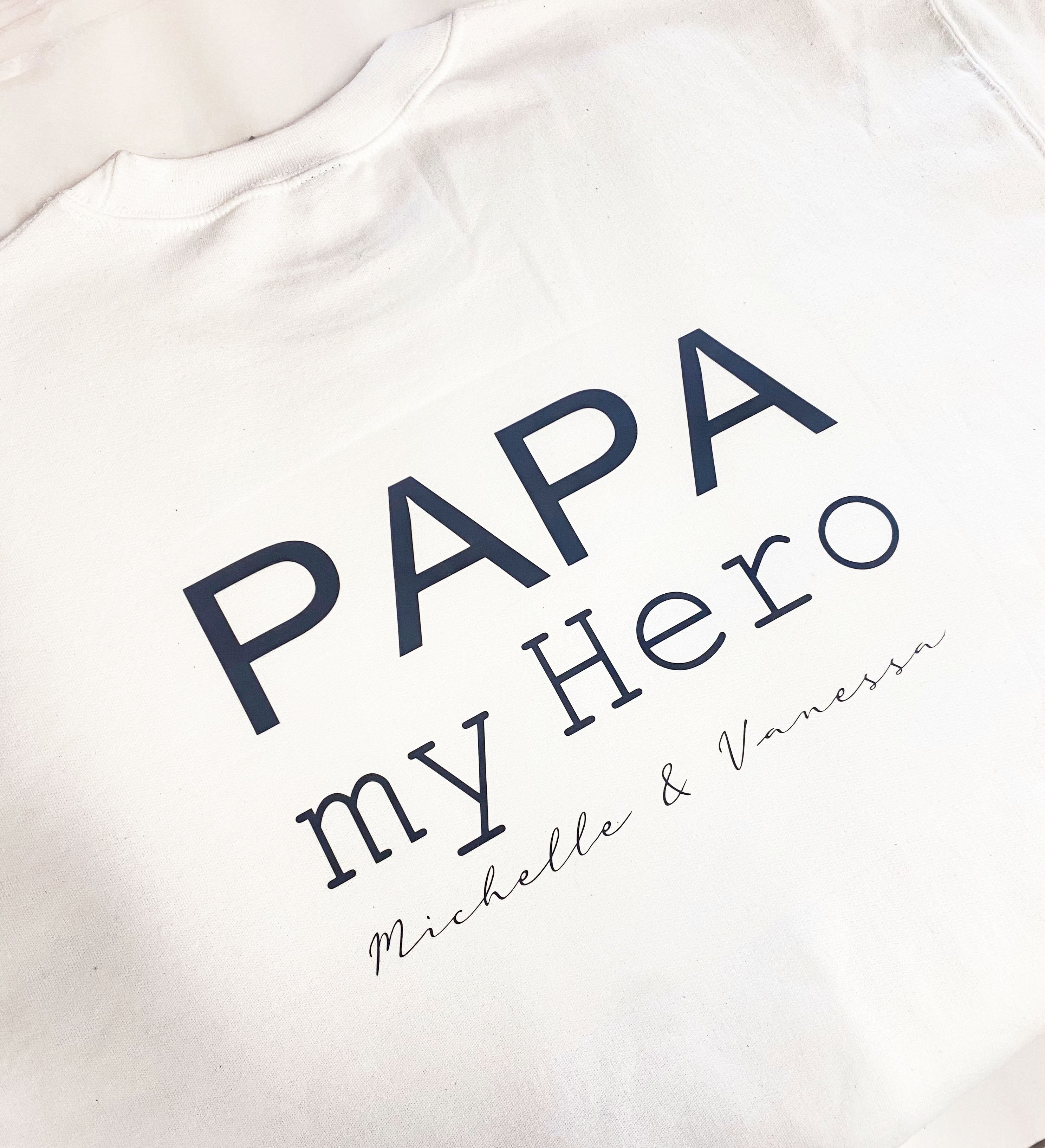 Personalisiertes Sweatshirt PAPA zum Vatertag