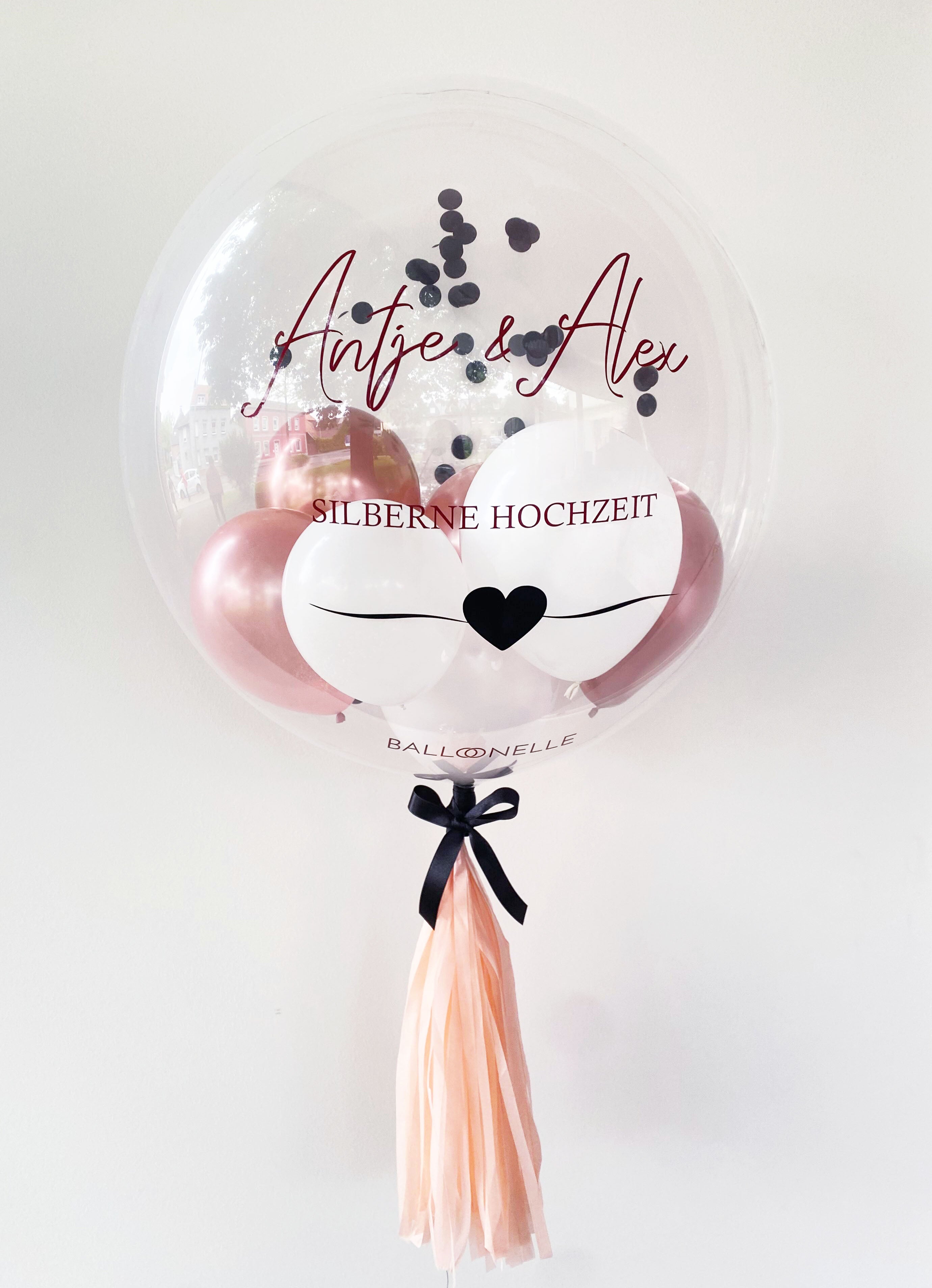 Silberne Hochzeit Designer Ballon