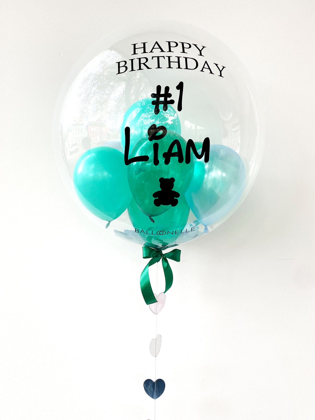Green 1st Birthday Designer Ballon