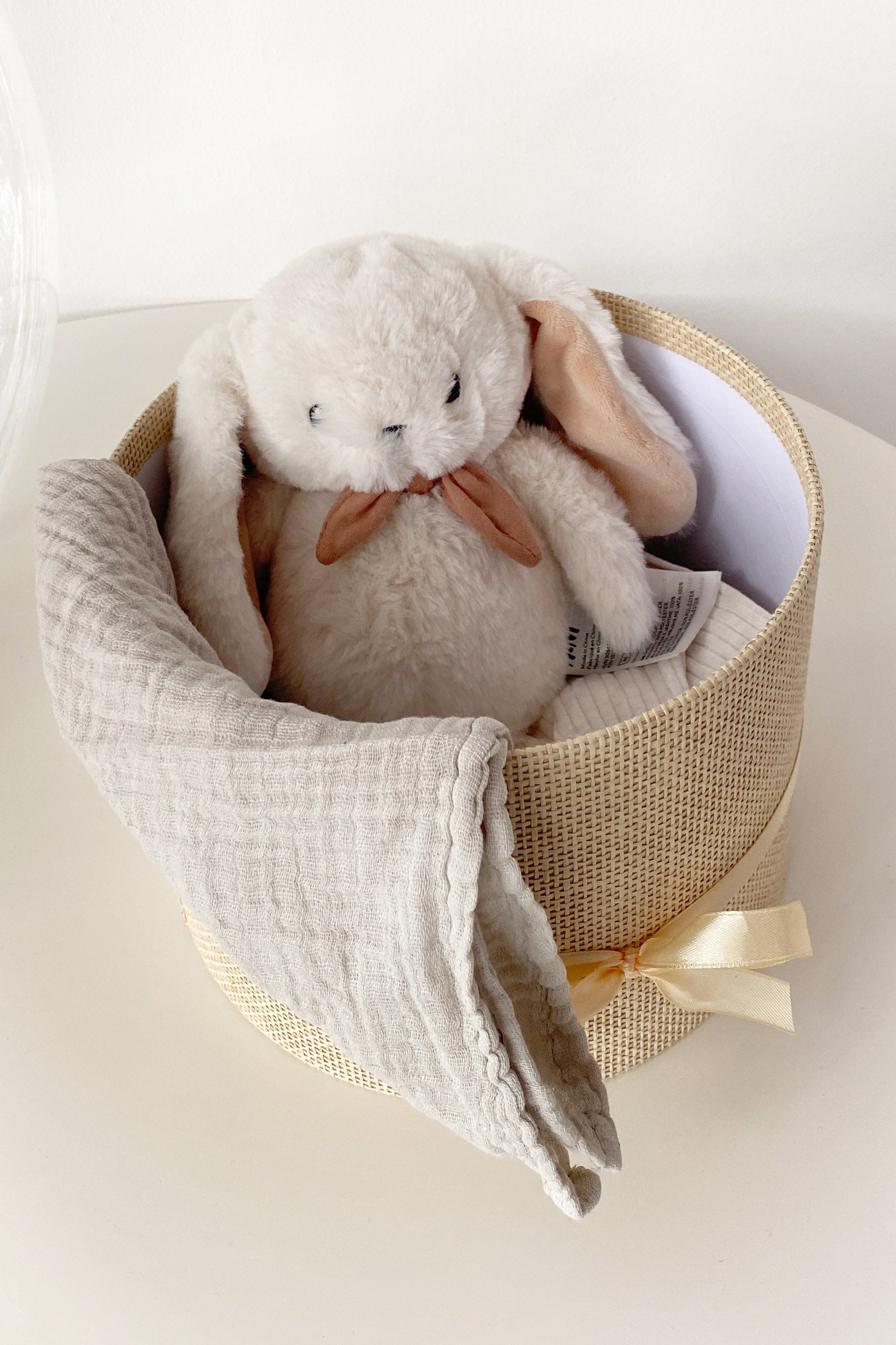 Ballon Baby-Geschenkset Personalisiert 7-teilig Naturweißmeliert