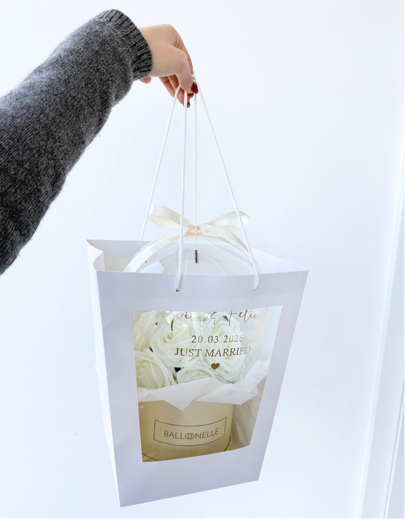 Geschenktüte Ballon Flowerbox