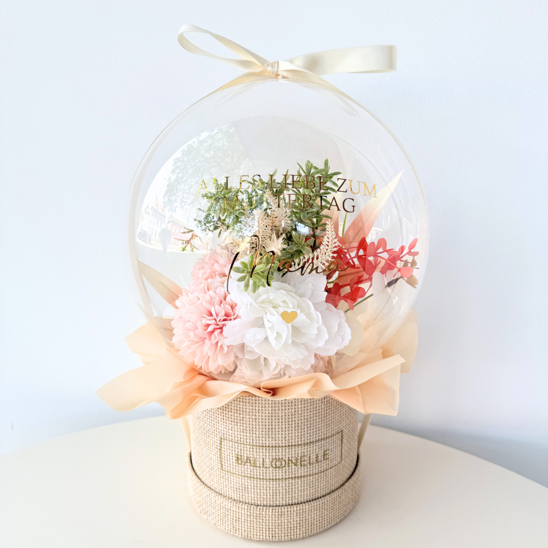 Ballon Flowerbox Vintage Personalisiert