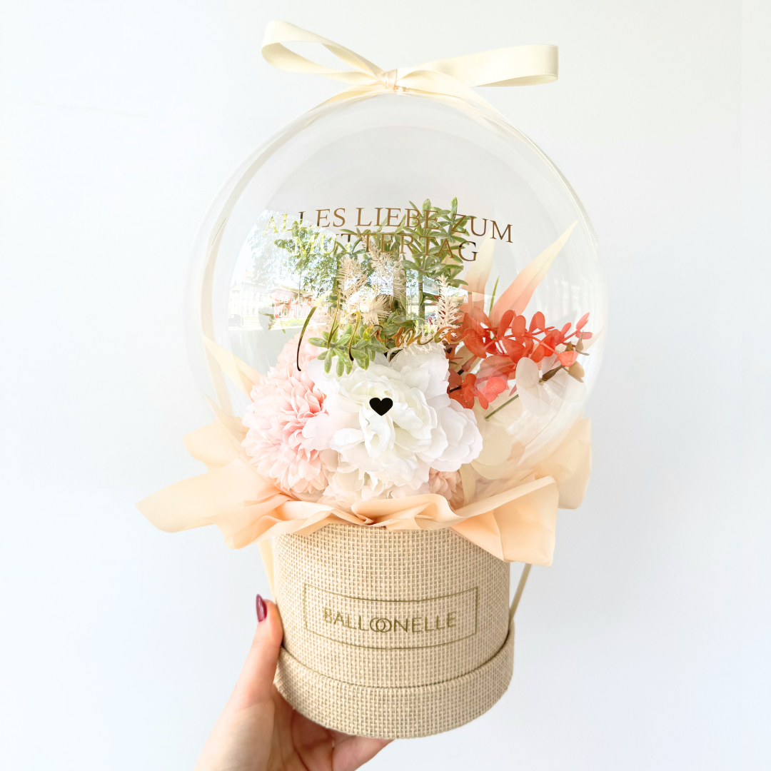 Ballon Flowerbox Vintage Personalisiert
