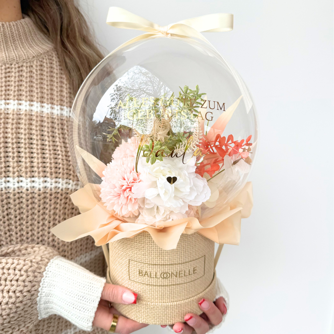 Ballon Flowerbox Vintage Personalisiert