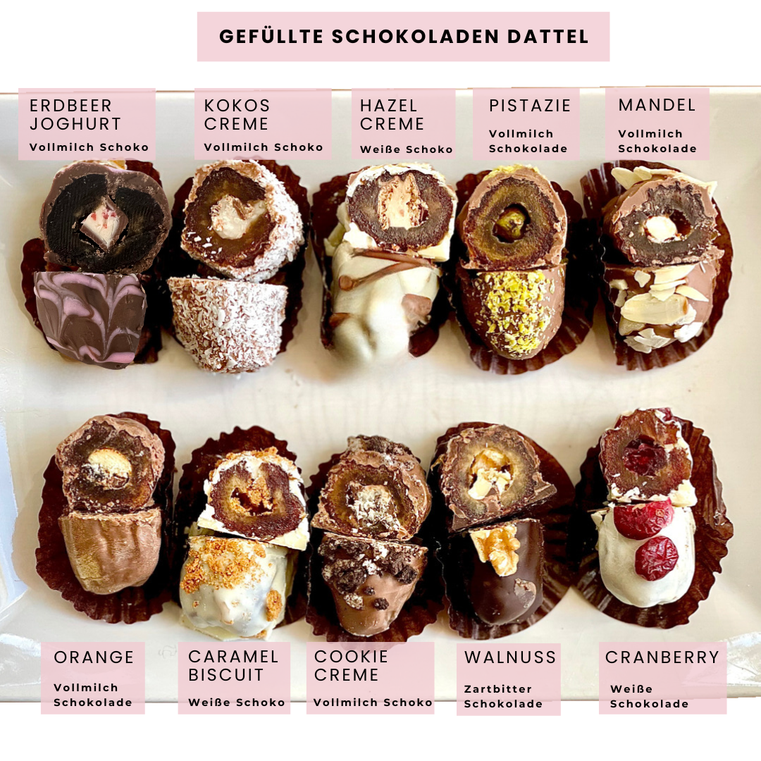 Personalisierte Ballon Ramadanbox mit Schoko Dattel & Lichterkette