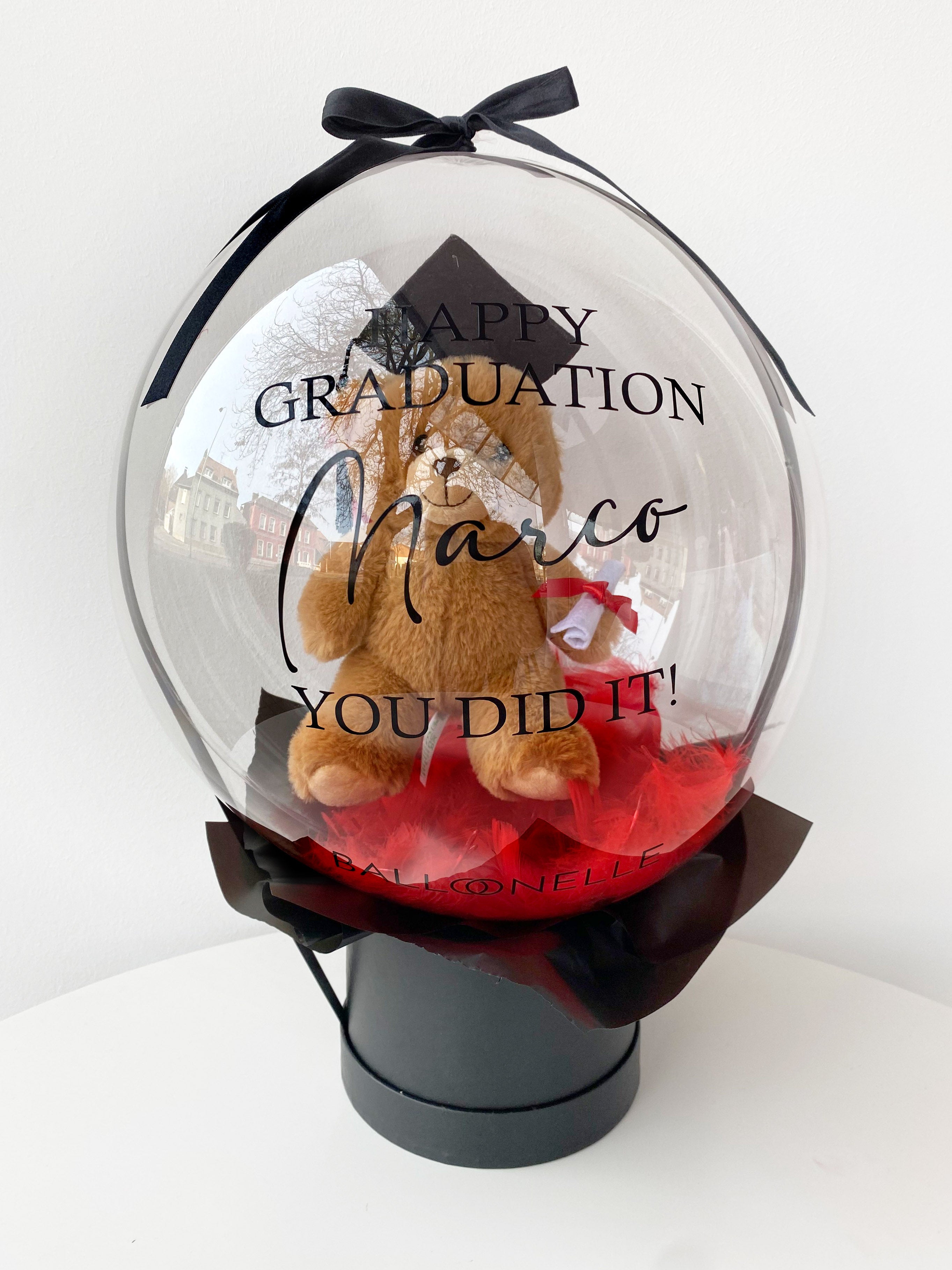 Graduation Teddy Ballon Personalisiert