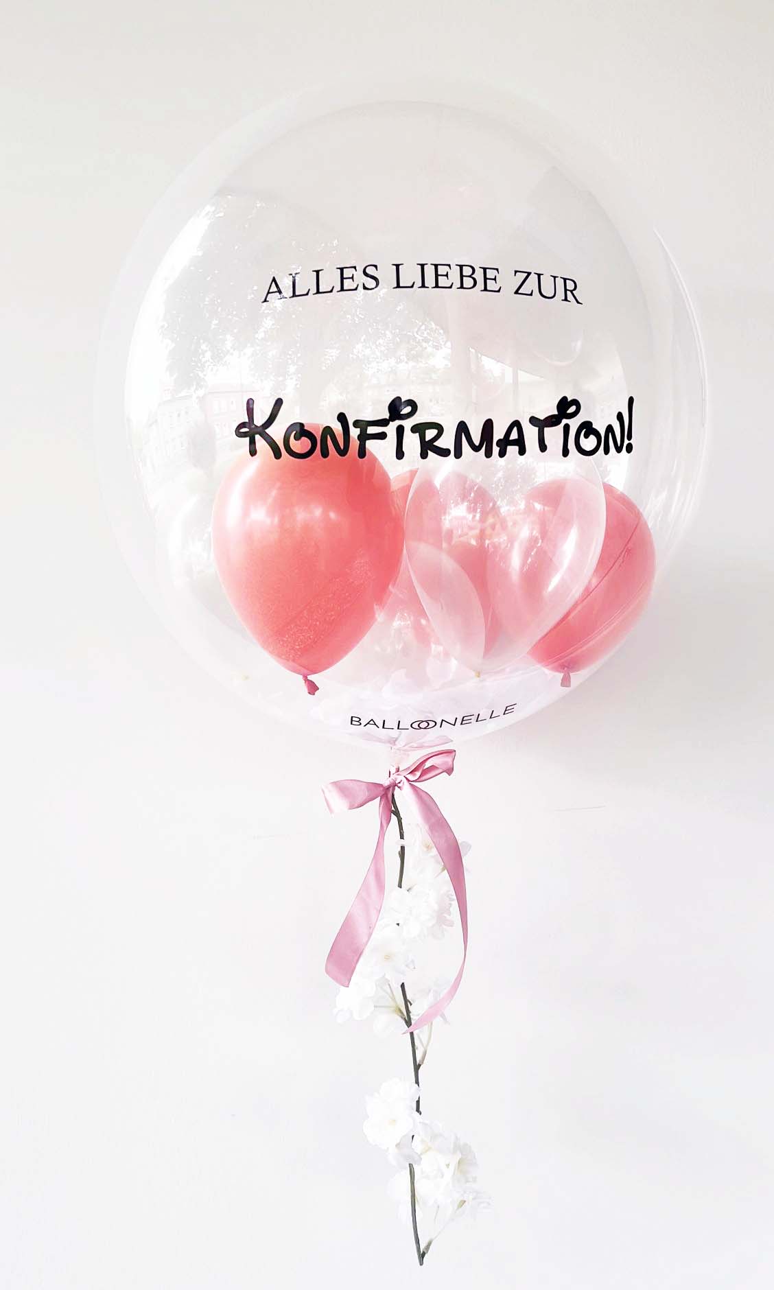 Blossom Konfirmation Designer Ballon