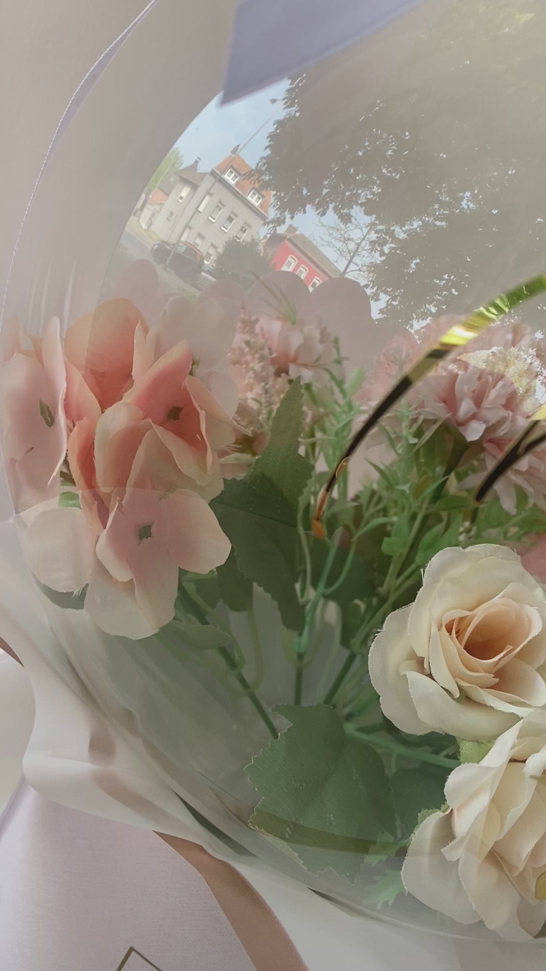 Ballon Flowerbox Personalisiert Creamy Bloom