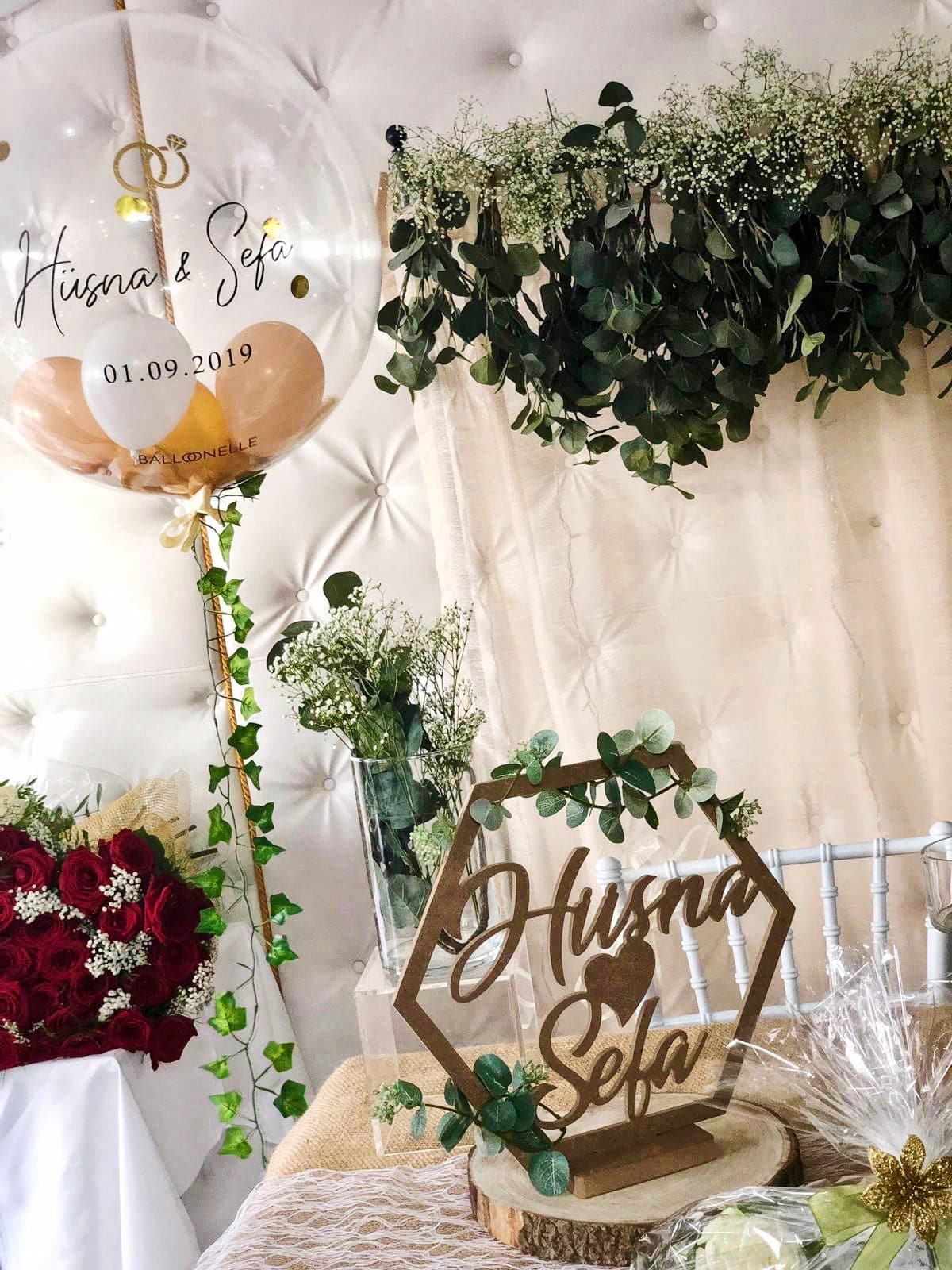 Wedding Efeu Designer Ballon - BALLOONELLE