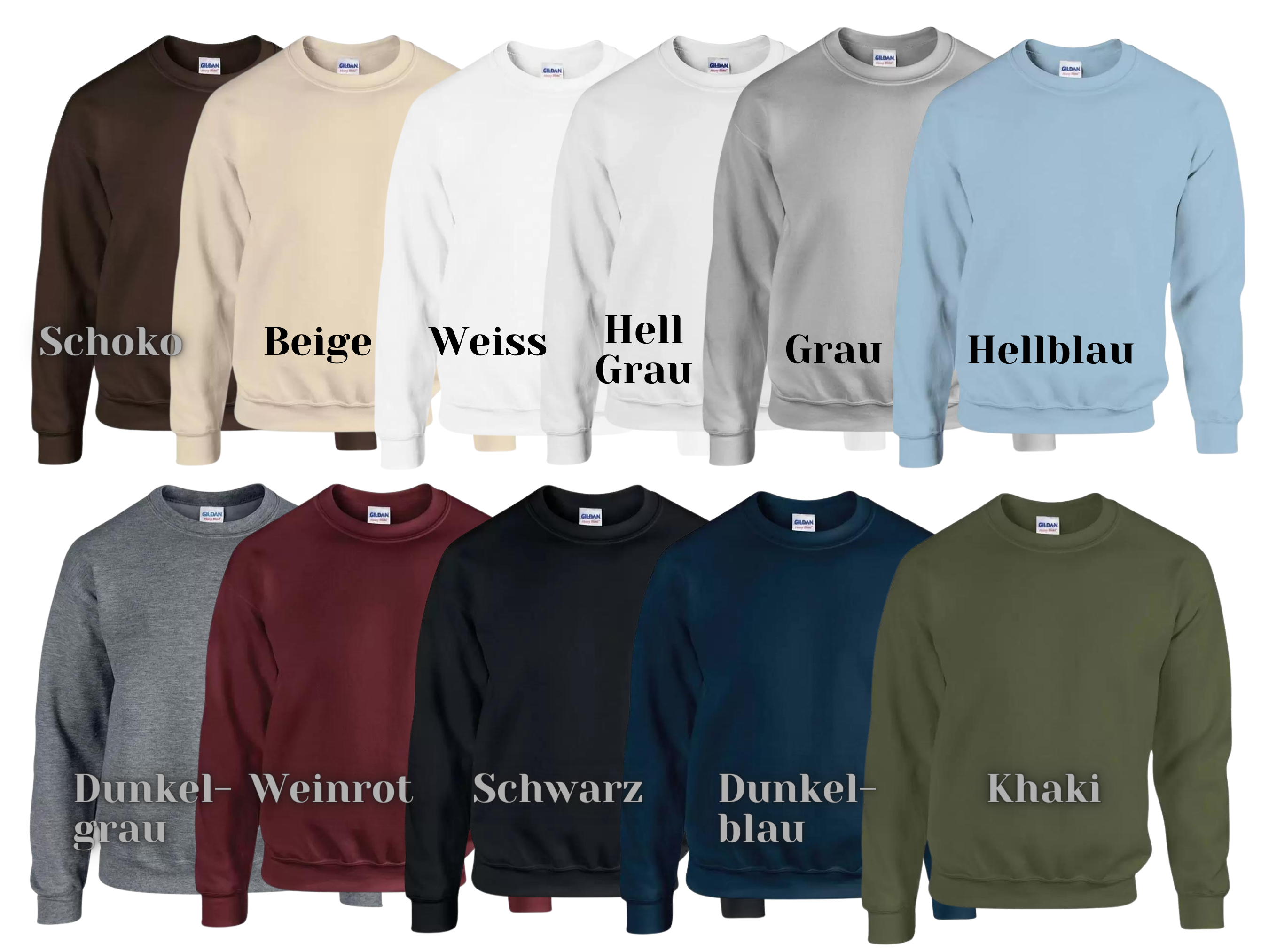 Personalisiertes Sweatshirt mit Datum in Römischen Zahlen zum Jahrestag, Kennenlerntag