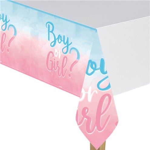Gender Reveal Papier Tischdecke - BALLOONELLE