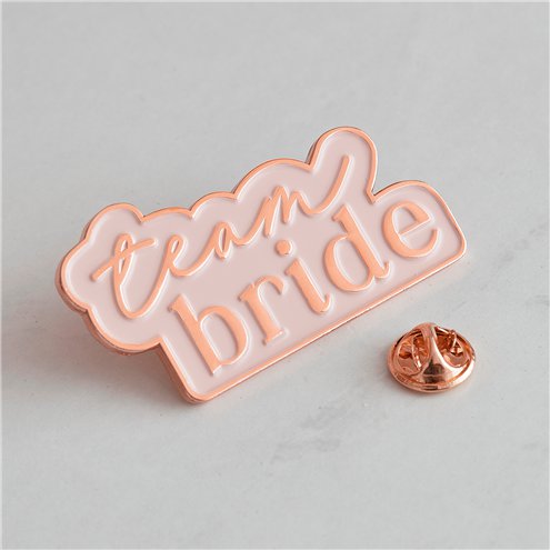 Team Bride Ansteckern Rosegold 3cm x 5cm