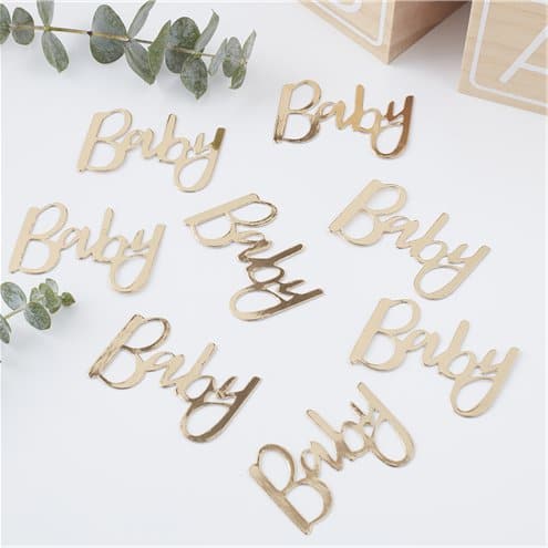 Gender Reveal Oh Baby Gold &
