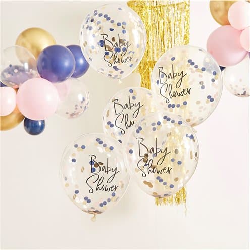 Baby Boom Konfetti Latexballons Baby Shower - BALLOONELLE