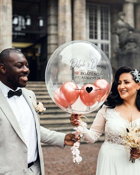 Wedding Rose Gold Designer Ballon - BALLOONELLE