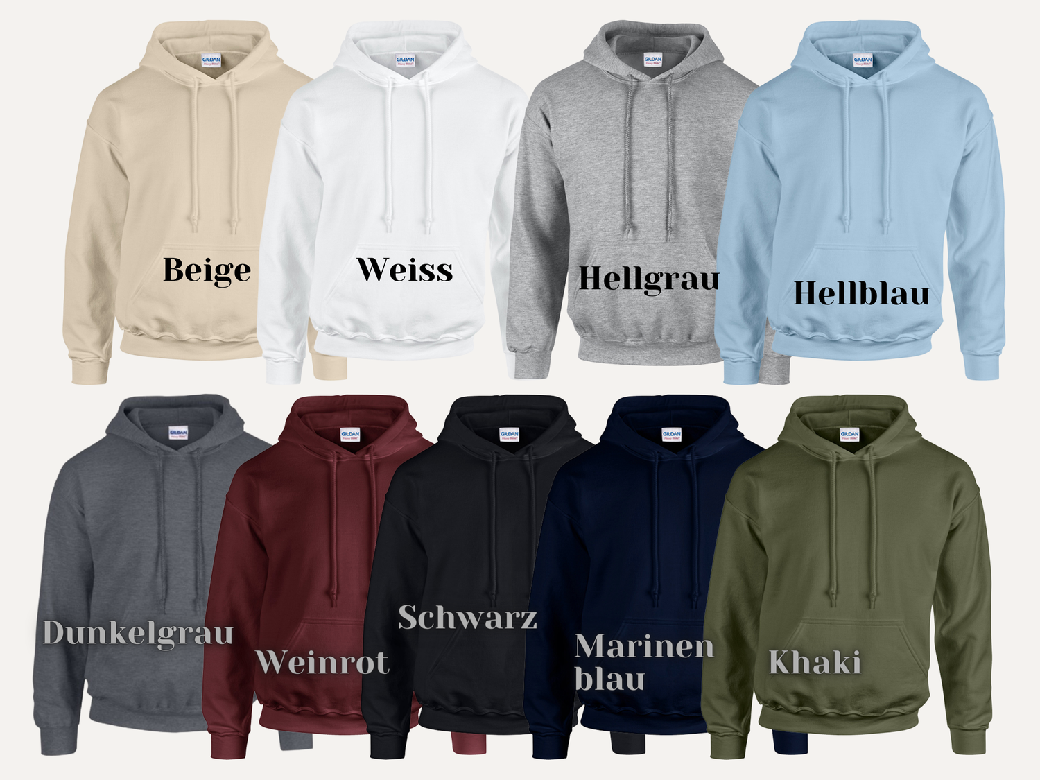 Hoodie MUTTERTAG personalisiert mit Kindernamen - BALLOONELLE