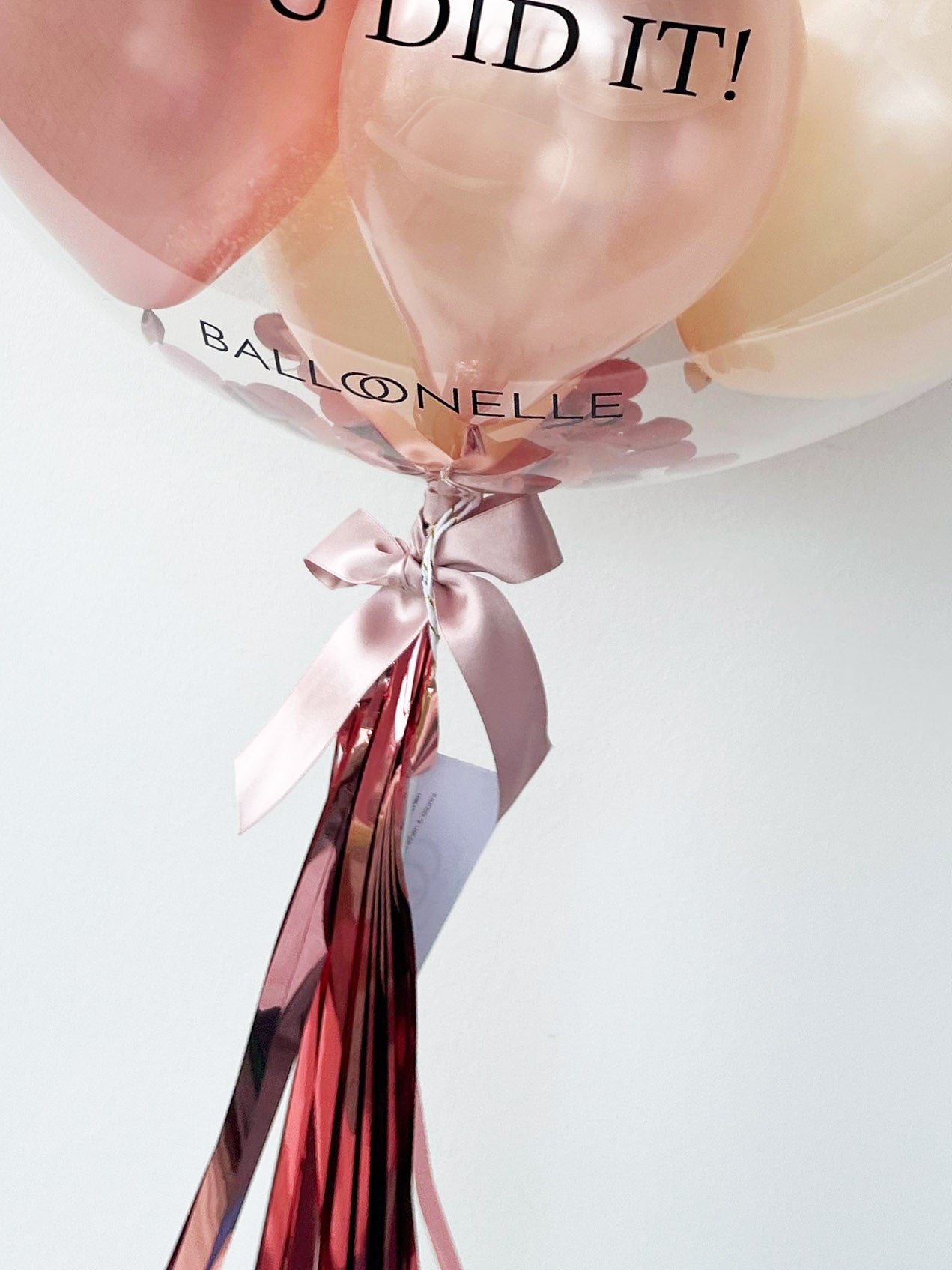 Abitur Rose Gold Designer Ballon