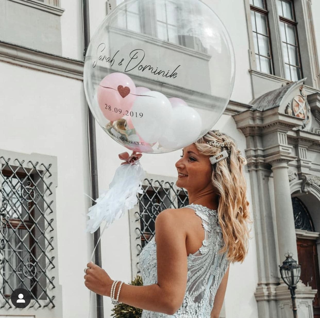 Wedding Geld Designer Ballon - BALLOONELLE