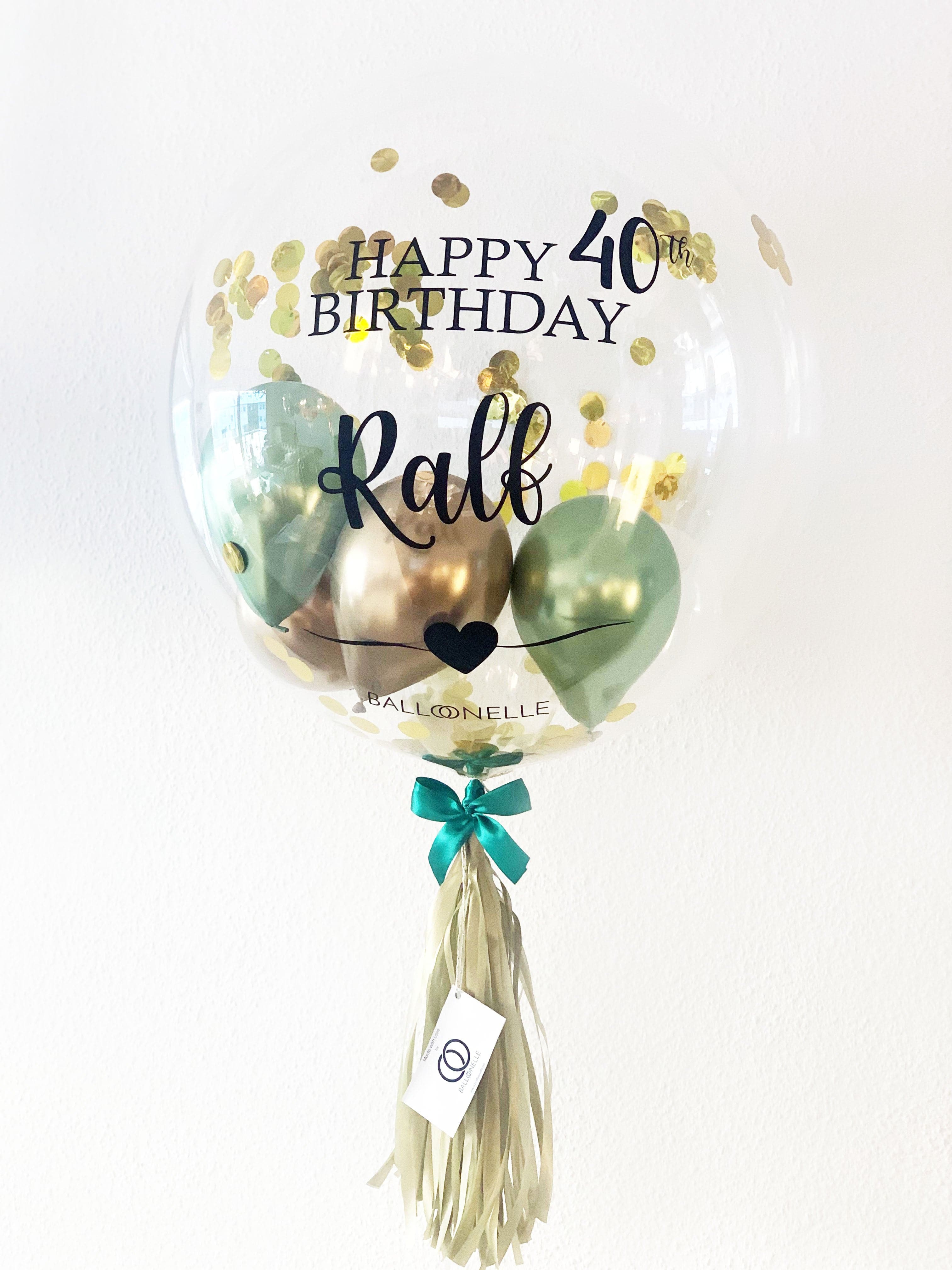Deluxe Green Designer Ballon - BALLOONELLE