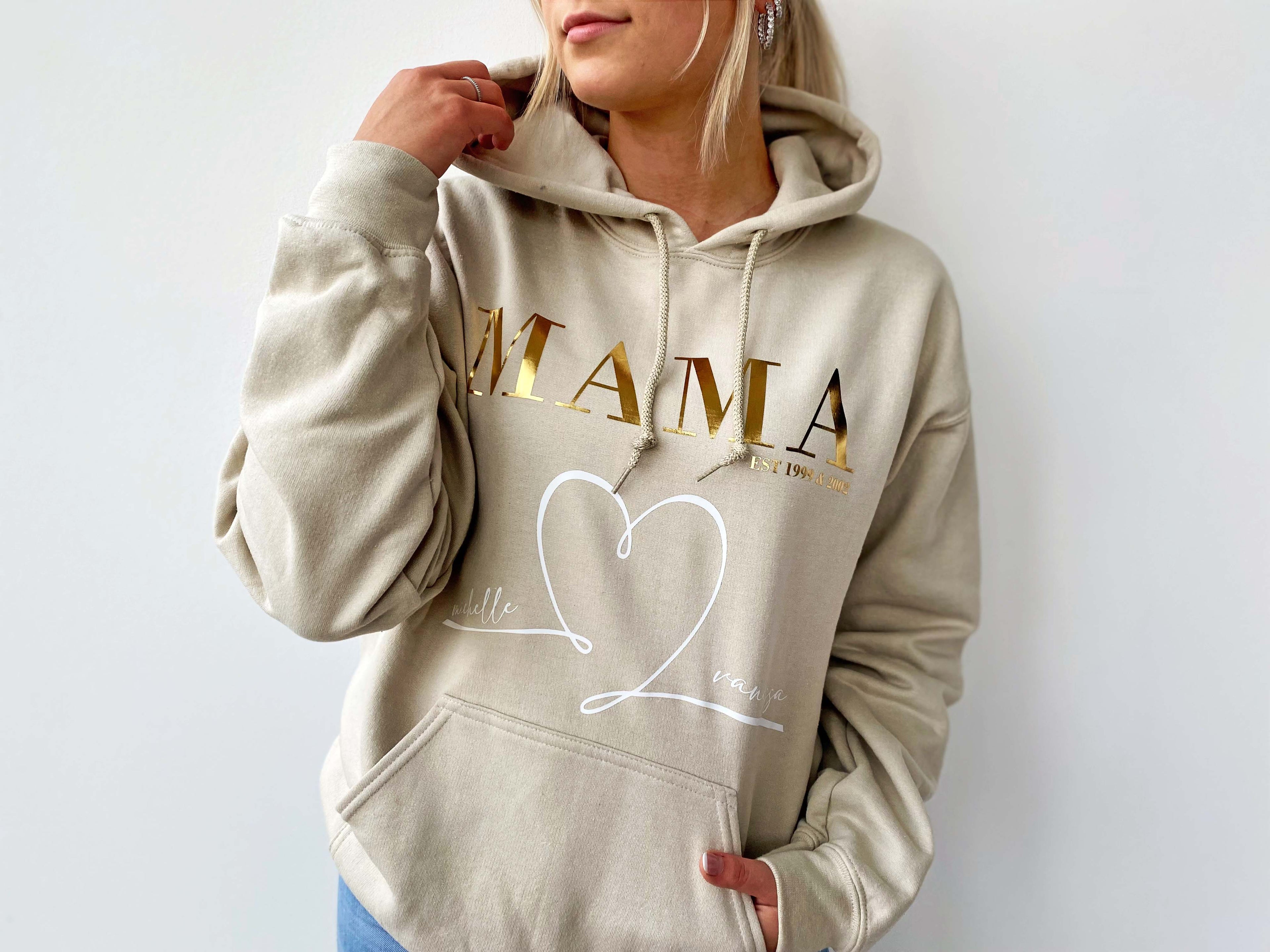 Hoodie MUTTERTAG personalisiert mit Kindernamen