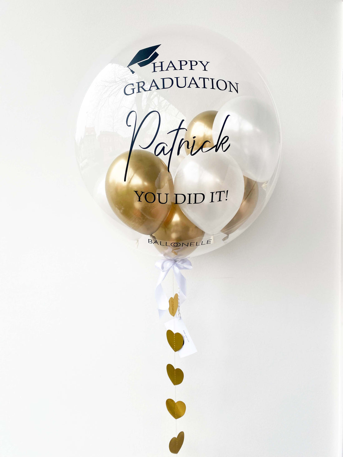 Golden Happy Graduation Designer Ballon