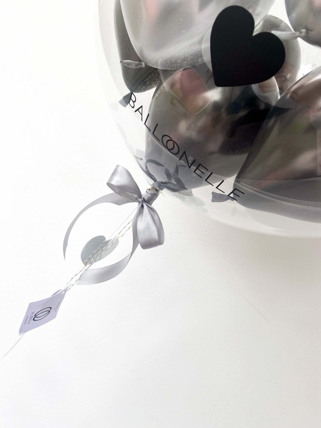 Silver Love Designer Ballon