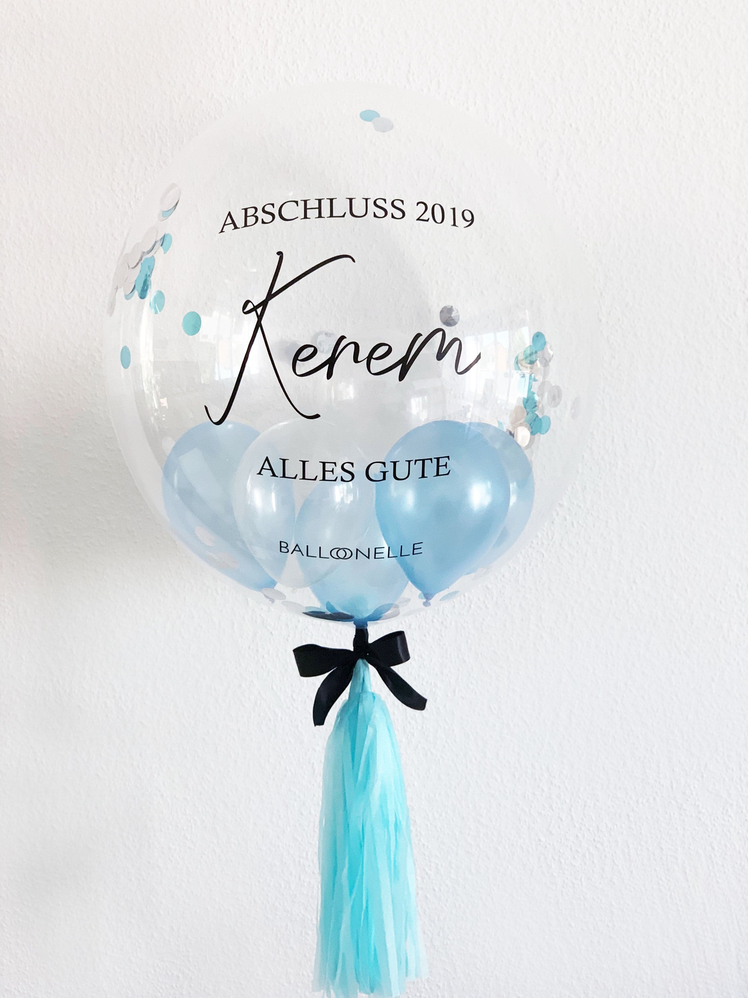 Blue Graduation Designer Ballon - BALLOONELLE
