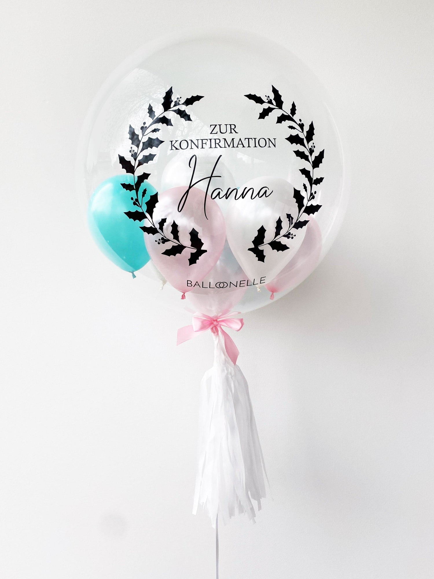 Pastell Konfirmation Designer Ballon - BALLOONELLE