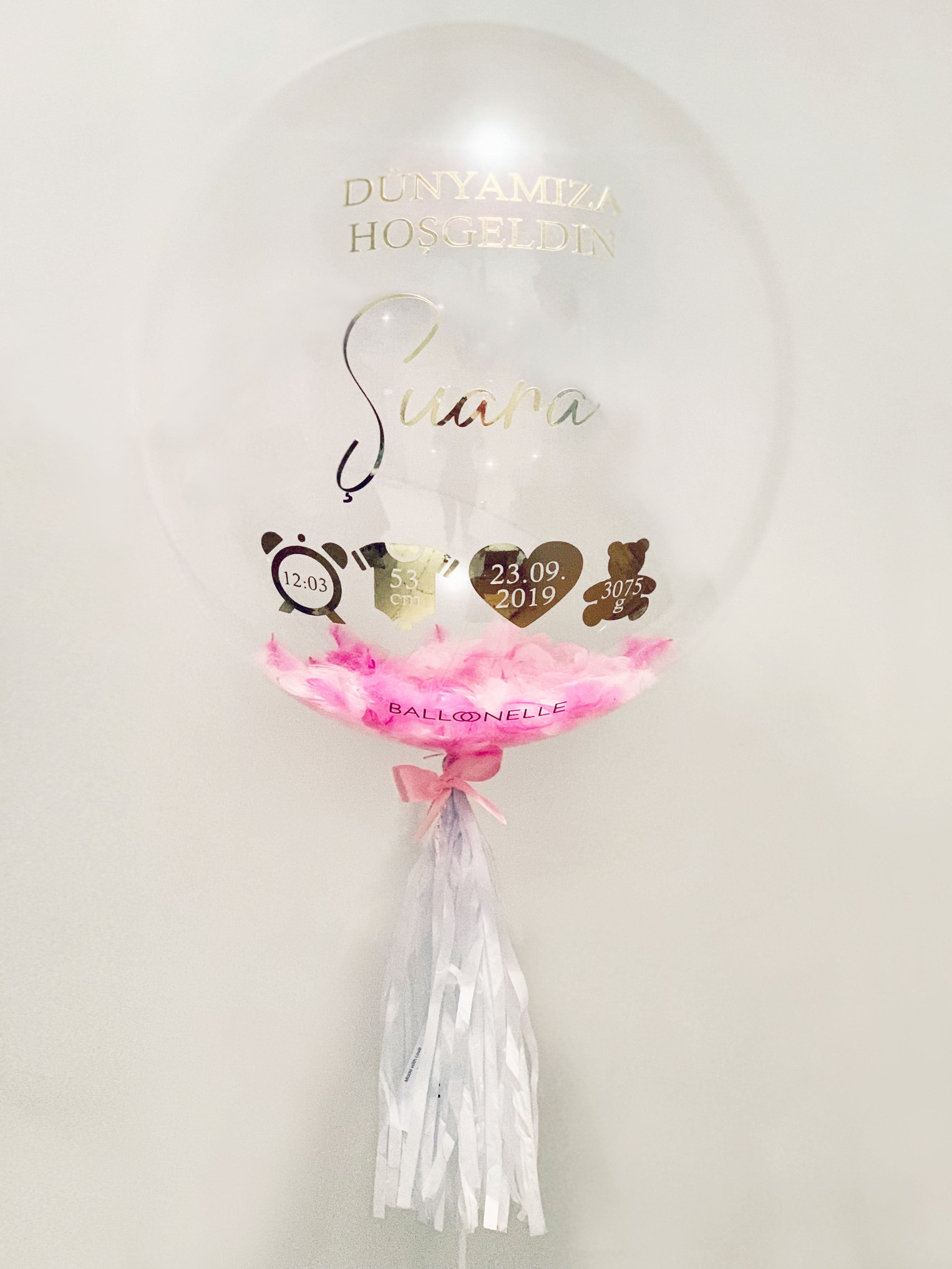 Baby Daten Designer Ballon - BALLOONELLE