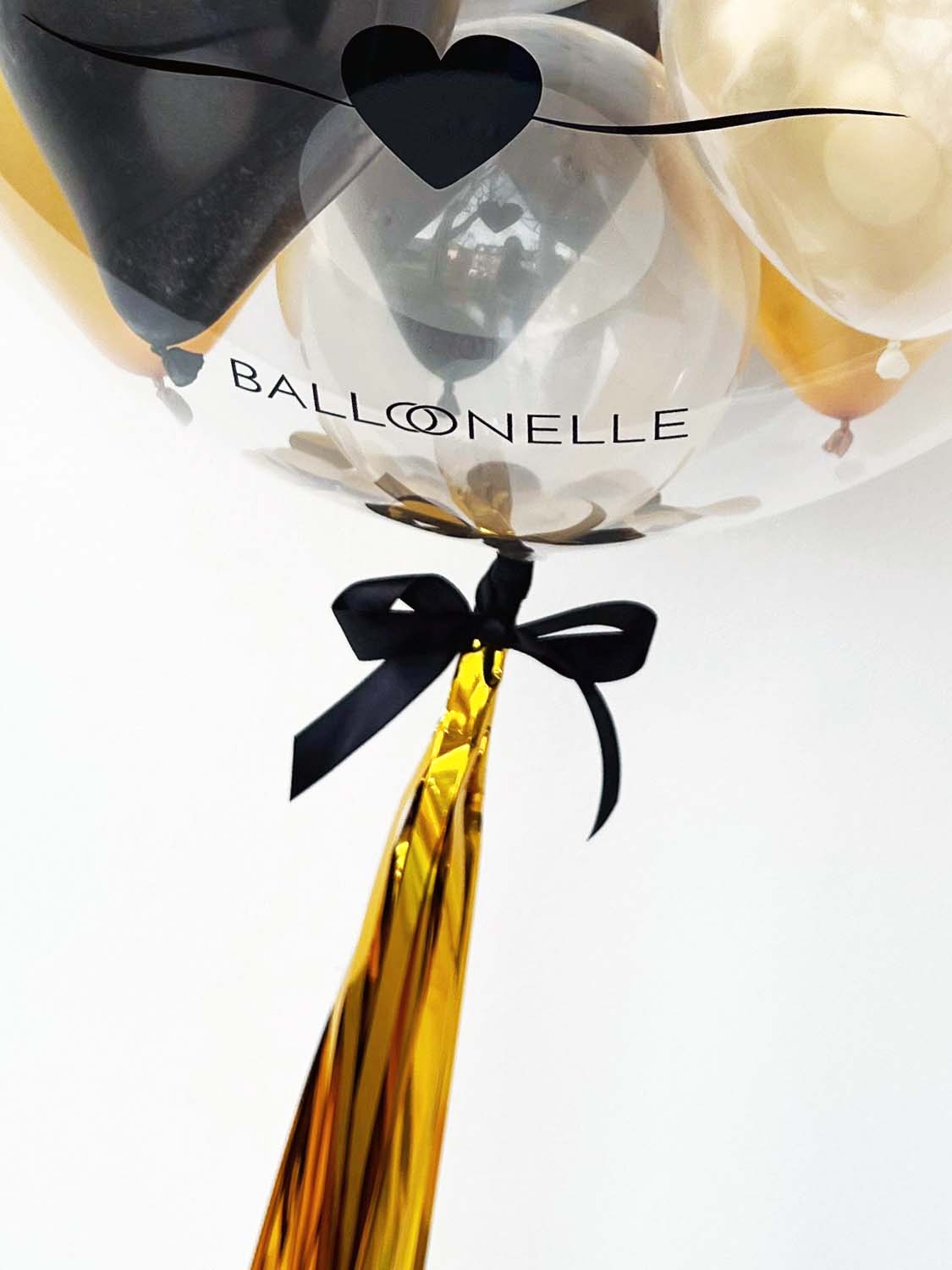 Golden 50. Birthday Designer Ballon