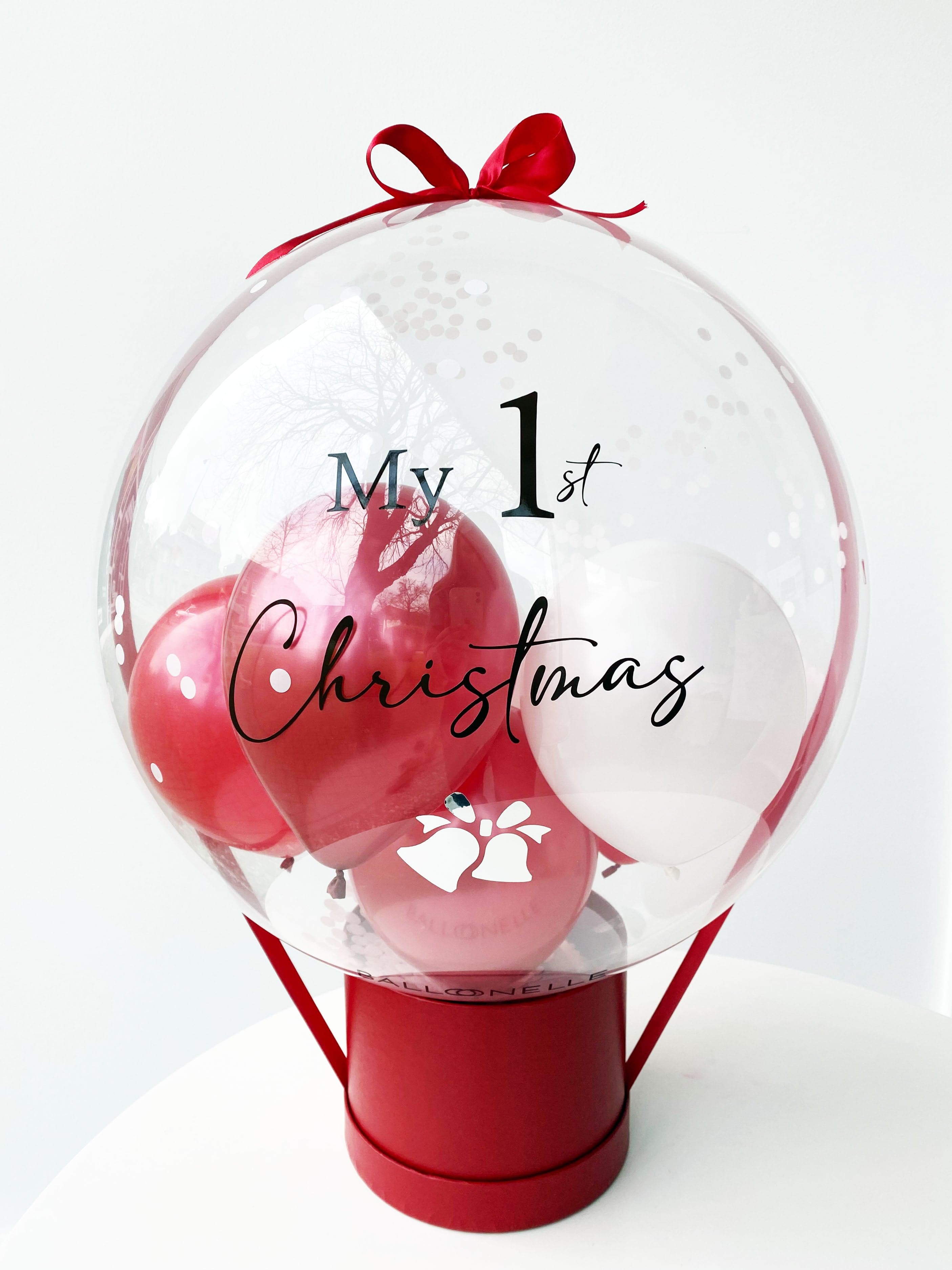 Babies 1st Christmas Designer Ballon Geschenkset