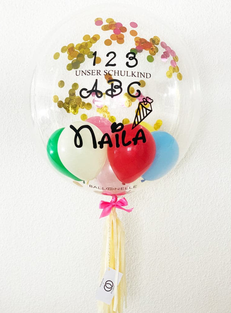 ABC Schulkind Designer Ballon - BALLOONELLE