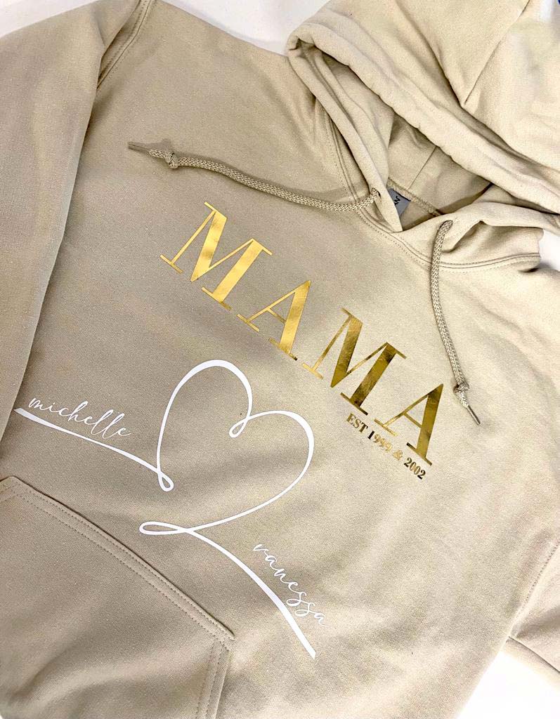 Hoodie MUTTERTAG personalisiert mit Kindernamen