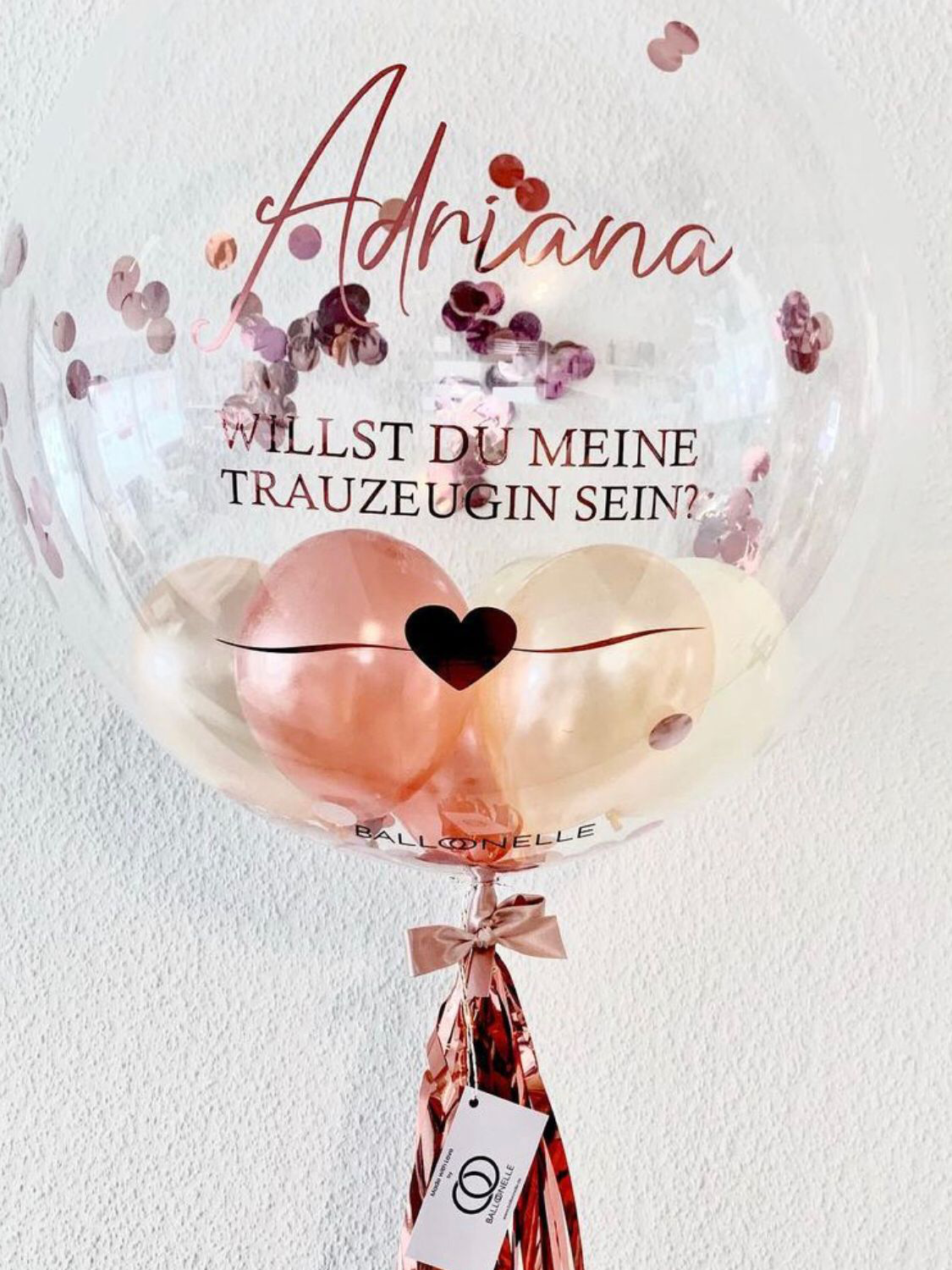Trauzeugen Designer Ballon - BALLOONELLE