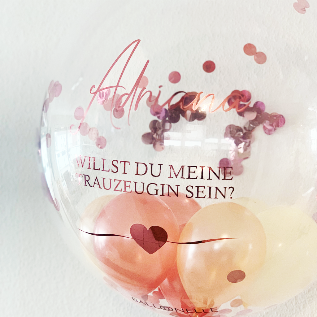 Trauzeugen Designer Ballon - BALLOONELLE
