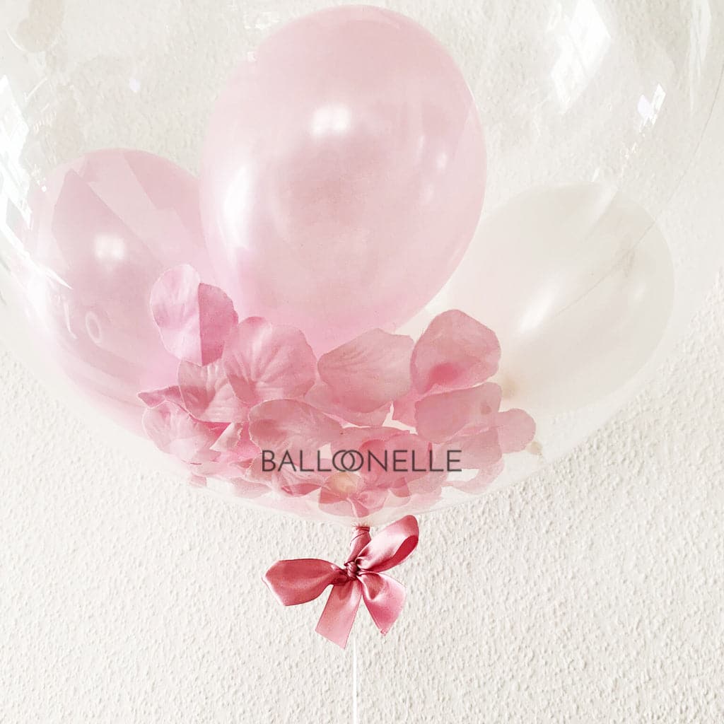 Valentine Rose & Teddy Designer Ballon - BALLOONELLE