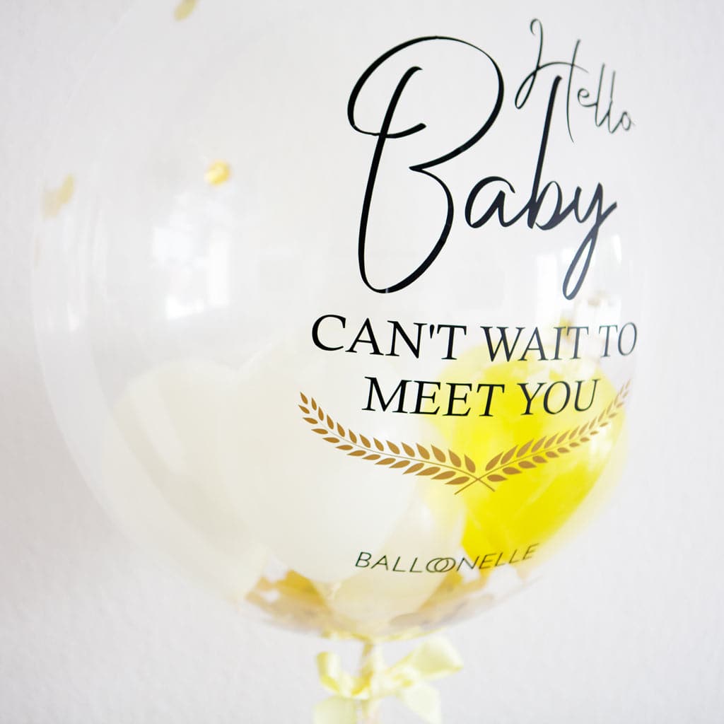 Ivory Konfetti Designer Ballon - BALLOONELLE