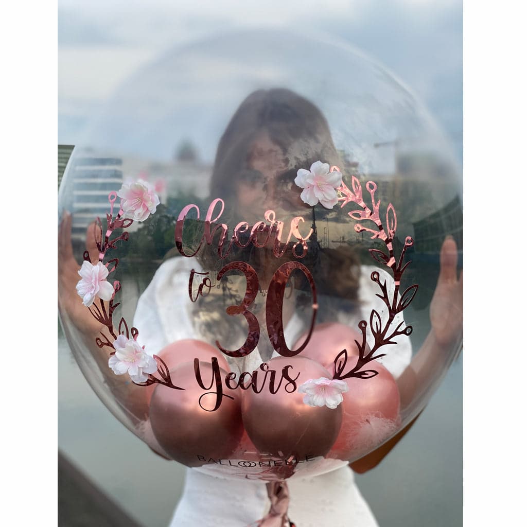 Cheers to 30 Years Designer Ballon - BALLOONELLE