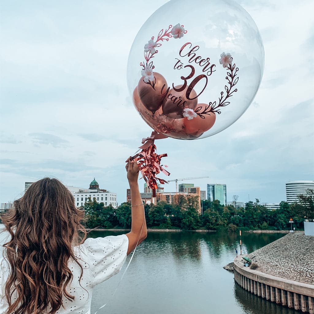 Cheers to 30 Years Designer Ballon - BALLOONELLE