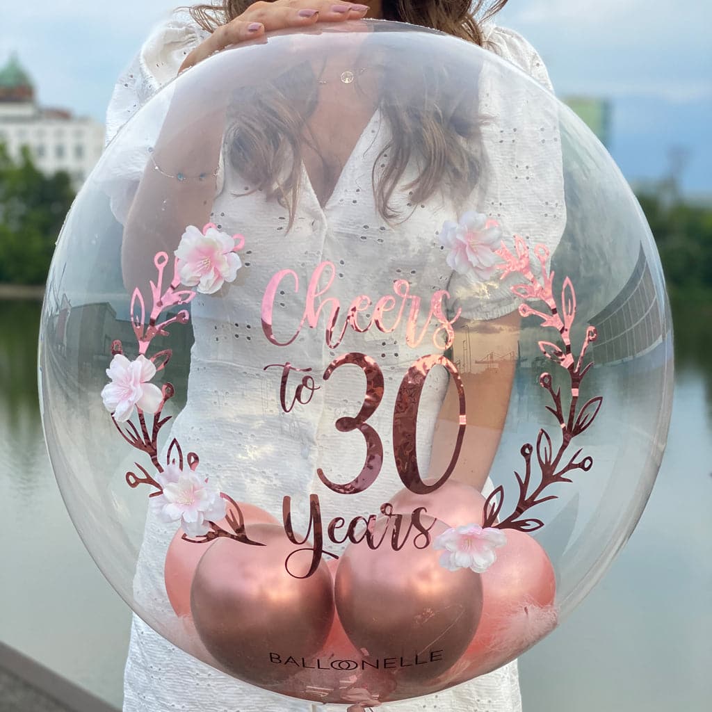 Cheers to 30 Years Designer Ballon - BALLOONELLE
