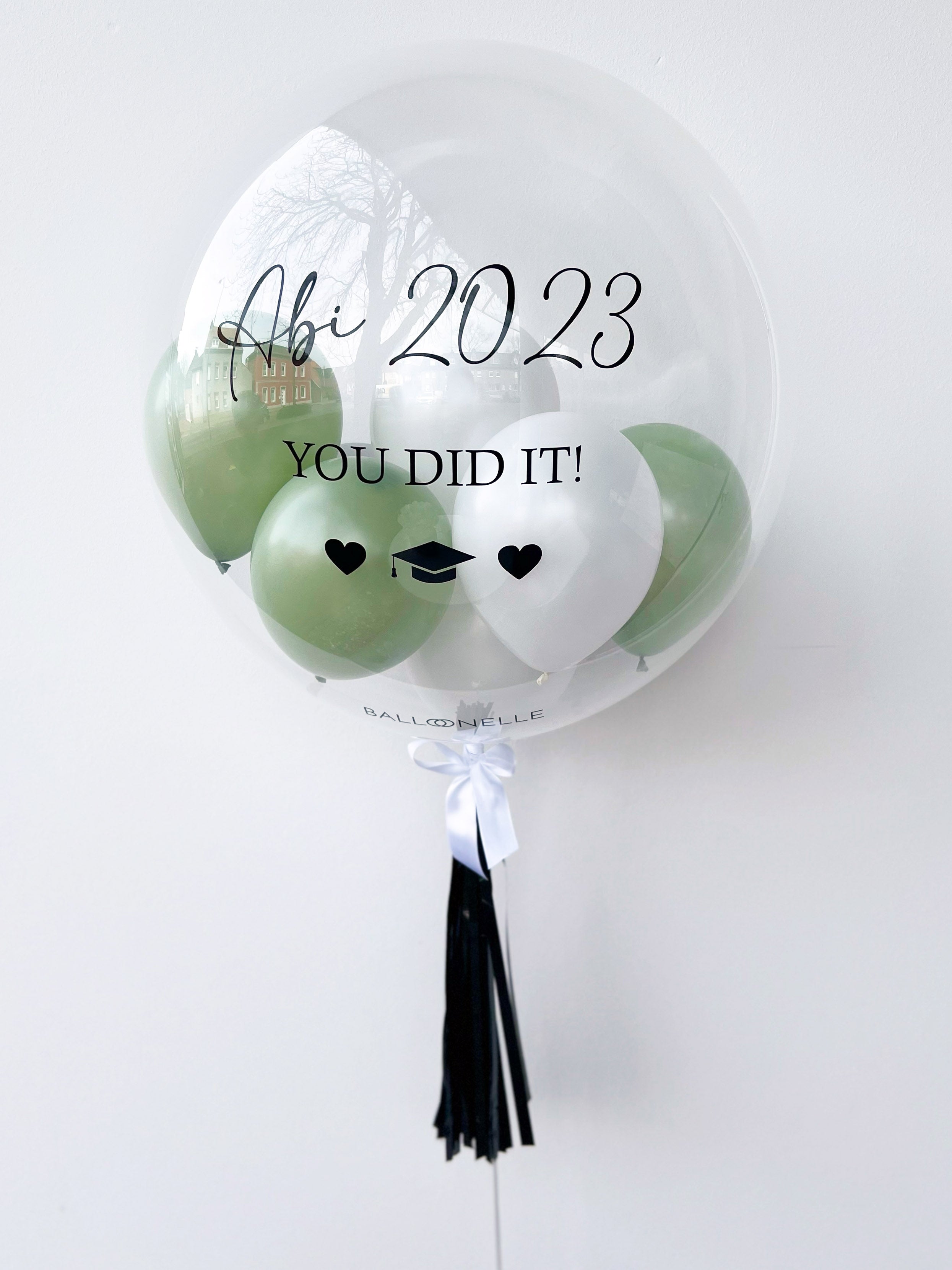 Green You did it Designer Ballon