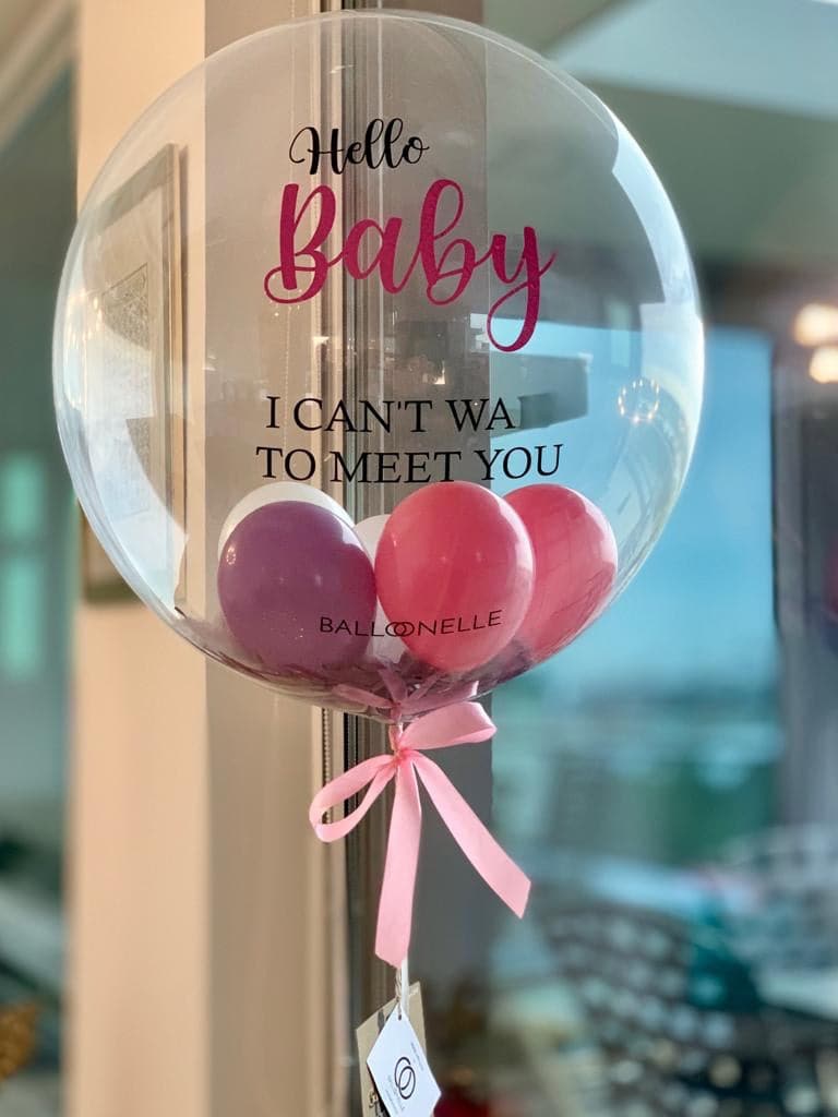 Hello Baby Designer Ballon - BALLOONELLE